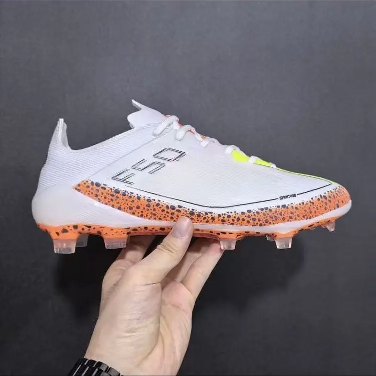 Kasut Bola Sepak, F50 Messi 'Kemunculan Pantas', 2024 BARU Elit FG 39-45, Untuk Lelaki, Mengait Luaran, Anti-Gelincir dan Tahan Haus, But Bola Sepak Boots Outdoor