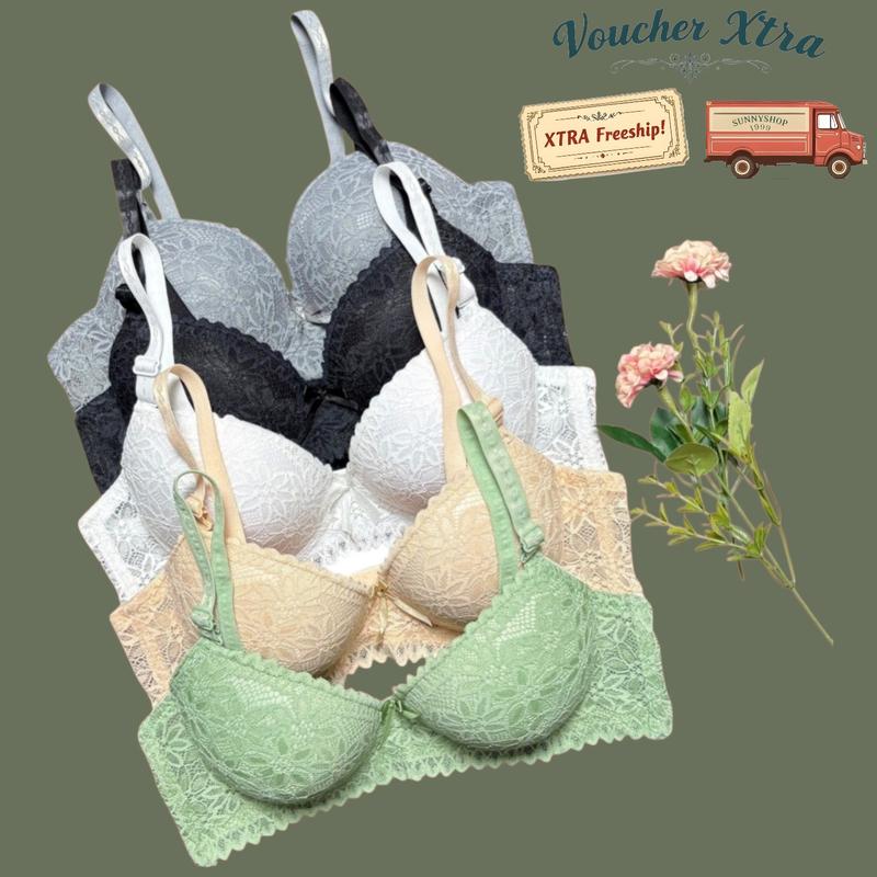 [ Form Nhỏ-Tăng 1 size ] COMBO 3 ÁO lót nữ Ren -không gọng mút mềm mỏng 2,5 cm . Aó lót nữ Ren hoa mềm mịn , thoáng mát .