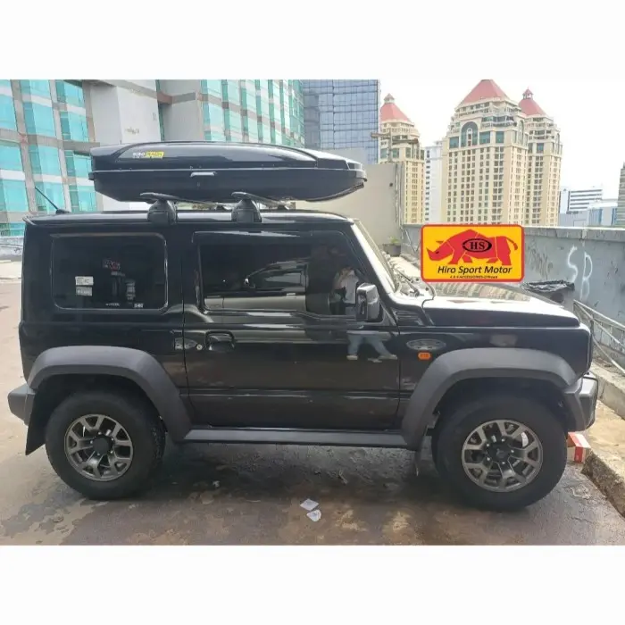BORONG! paket roof box hirorack premium + cross bar original jimny katana baru jb74 1