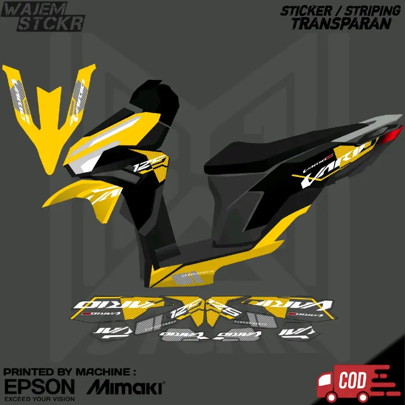 STRIPING TRANSPARAN VARIO 125 NEW 2023 GEN 2 CUSTOM MALAYSIA 1