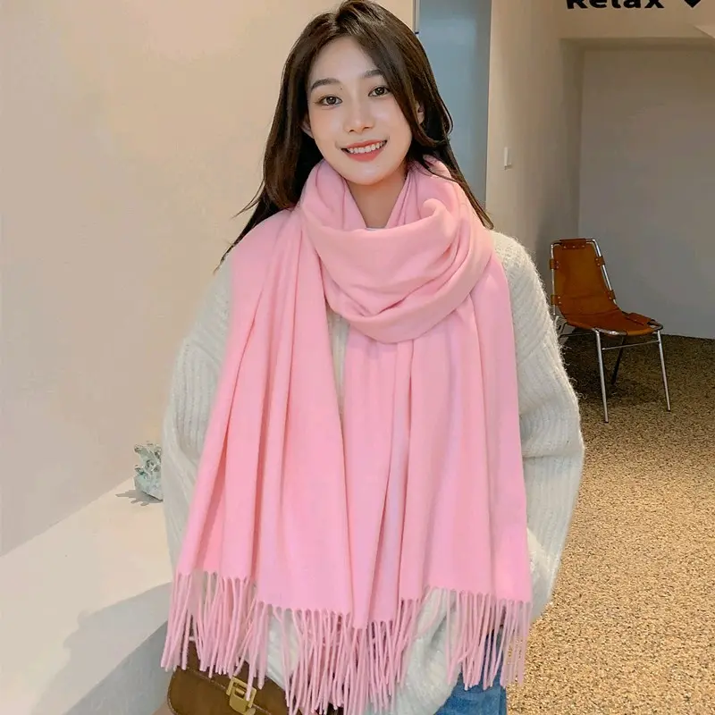 Syal Korea Cashmere Thin Immitation Fashion Winter Autumn Musim semi/pashmina/kerudung/hijab Selendang 8
