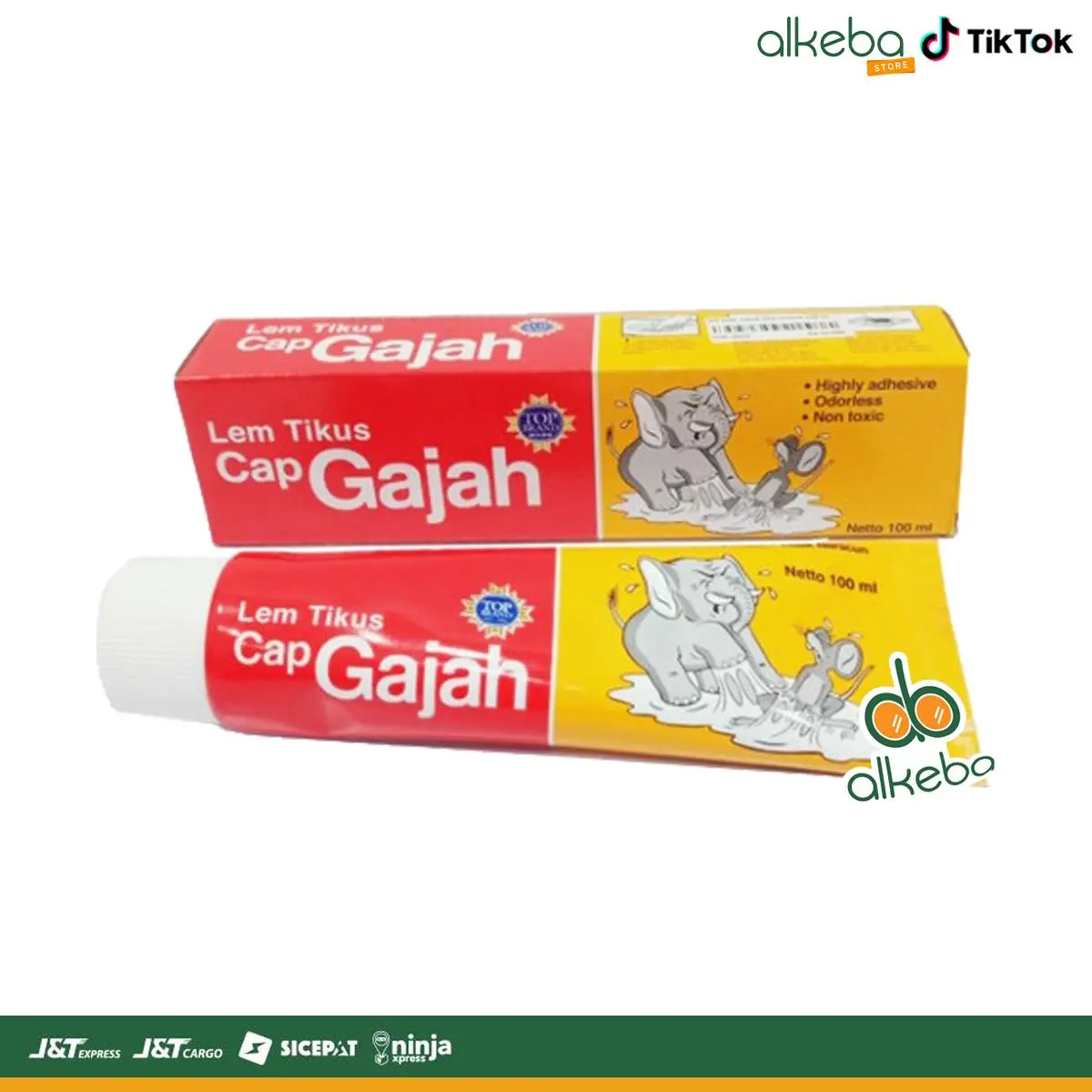 Lem Tikus Cap Gajah 100 ml - Lem Penjebak Tikus 100ml