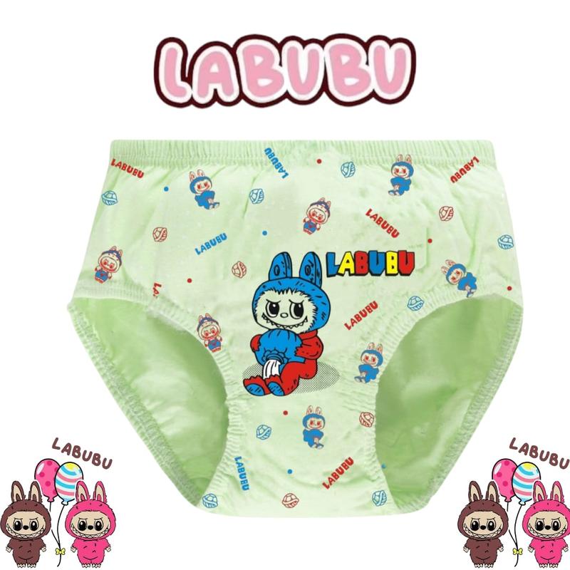CD Labubu isi 6 pcs Celana Dalam Anak Perempuan Motif Labubu Usia 1-8 Dalaman Anak Cewek Terbaru 3