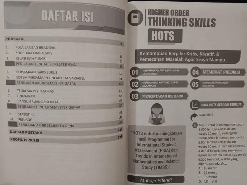BUKU BUPELAS MATEMATIKA SMP KELAS 8 | Pemetaan Materi Lengkap & Bank Soal HOTS Berbasis Kurikulum SMP Kelas VIII