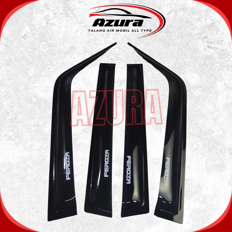 TALANG AIR MOBIL FEROZA LONG AZURA TALANG AIR PINTU MOBIL 1 SET 4 PCS MODEL SLIM HITAM MENGKILAP MENGGUNAKAN PEREKAT 3M SANGAT KUAT Car 1