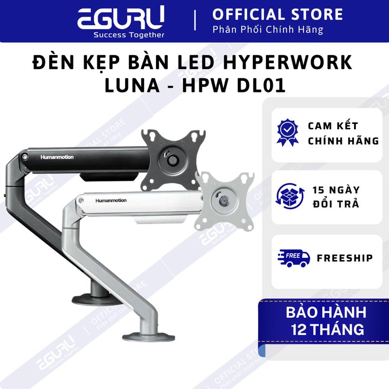 LIVE ARM màn hình | Giá treo màn hình Hyperwork Human Motion T6 Pro - T6 Pro Dual | Hàng Chính hãng | Bảo hành 12 tháng - Tương thích màn từ 17 inch đến 32 inch - Tải trọng 9 kg - Góc xoay 360 rộng và linh động - Thiết kế tối giản