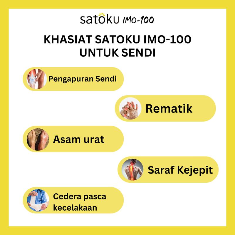 [1 BOX] Satoku Imo-100 Ramuan Jepang Satoimo dengan Hyalurnoic Acid 12,3% & 17 Asam Amino Isi 30 Kapsul 7