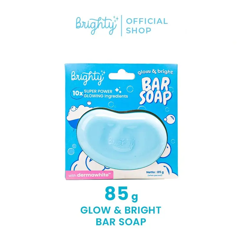 Brighty Glow & Bright Bar Soap Sabun Mandi Pencerah kulit hitam 6