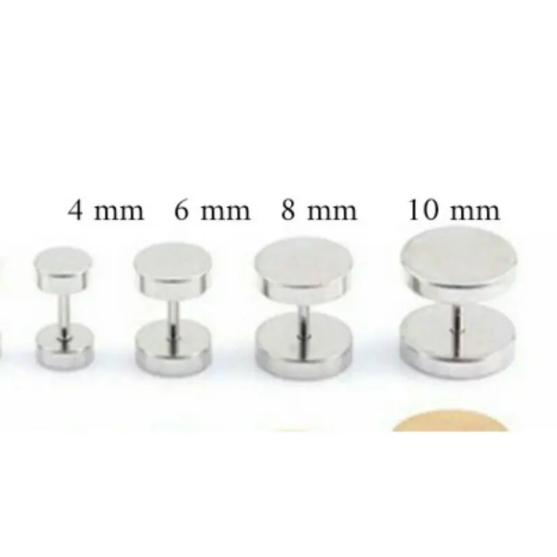 COD -   anting pria / anting barbel / anting roda / anting tindik pria / anting titanium Earrings 6