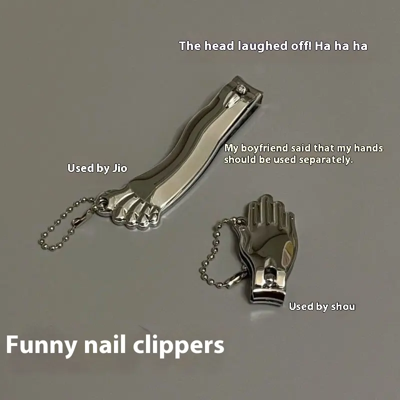 【 20000 People Collection 】 Creative Hand and Foot Nail Clippers, Nail Clippers, Pliers, Portable Wearable Nail and Foot Clippers, Nail Clippers, Hand and Foot Two Piece Set