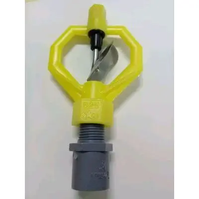 paket sprinkler kuning + shockdrat isi 10 pcs sprinkler pertanian kincir air putar copy Tanaman