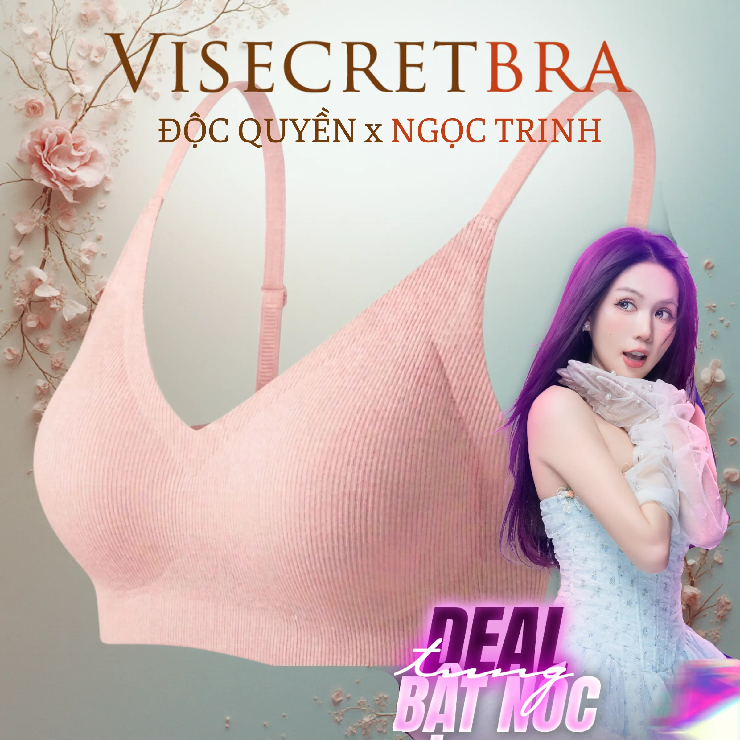 ĐỘC QUYỀN NGỌC TRINH x LIVE x Bản Cài Thường x Mút Dày 2.5cm Áo Lót Su Nữ Nâng Vòng 1 Không Gọng Áo Bra Chất Su Mỏng Không Gọng Có Mút Đệm Tròn Gom Quả Chống Xệ Hạn Chế Ngấn Mỡ Lưng -- VN241050
