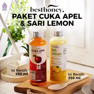 Best Honey Paket Bundling Cuka Apel 250 ML Sari Lemon 250 ML