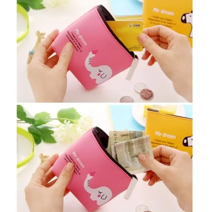DK003 Dompet Koin Zebra dan Elephent / Coin Wallet 2
