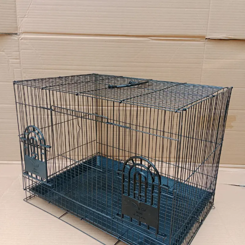 kandang soliter umbaran / kandang burung / kandang hamster uk 43x30x32 termurah gratis nampan dan tempat makan 2 pcs 3