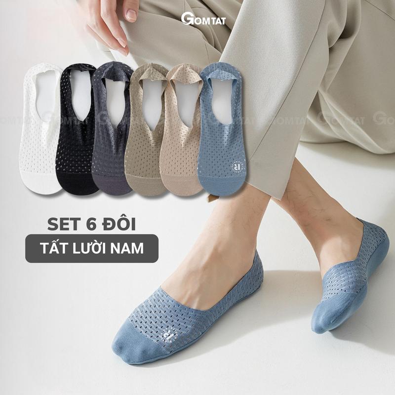 Product Introduction of Set 6 đôi tất đi giày lười nam cao cấp, vớ lười nam chất liệu sợi cotton mềm mịn, hút ẩm khử mùi, thoáng khí êm chân, Menswear - D16-A113 3
