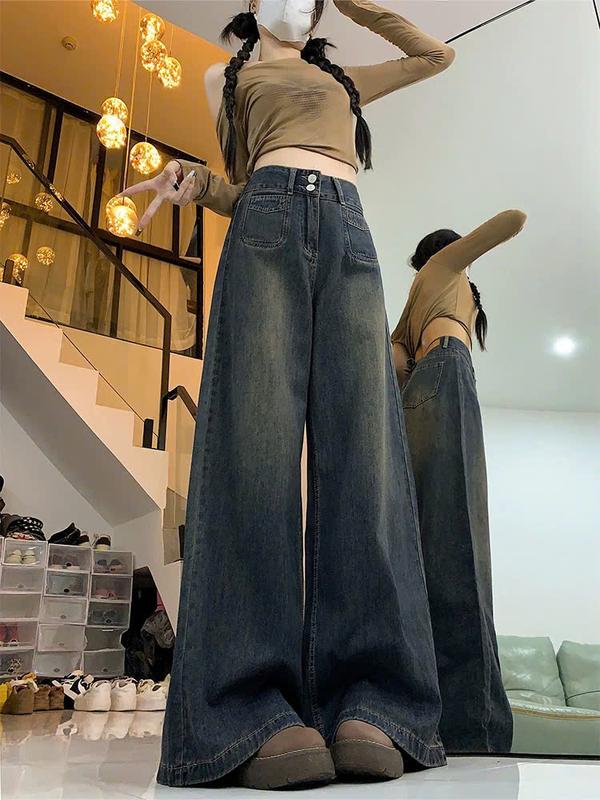 pCOMBO Quần Jean Ống Suông Rộng Phong Cách 2025 3 Màu Cơ Bản Dễ Phối Đồ QJ168 Thiết Kế Thời Thượng Thoải Mái Linh Hoạt