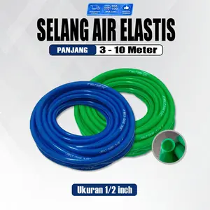 NIMUNA STAR Selang Air Praktis Model Elastis 1/2 Inch Panjang 3–10 Meter Tidak Mudah Tekuk | Untuk Rumah dan Taman