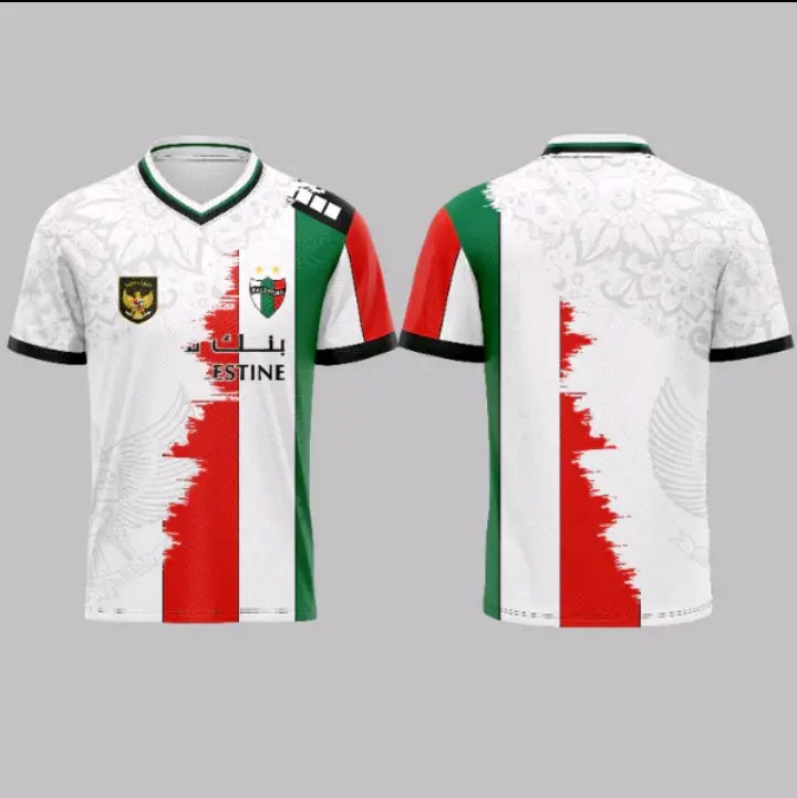 Jersey Indonesia x palestine Football official fanbase - Free request nickname & no punggung Sport 4