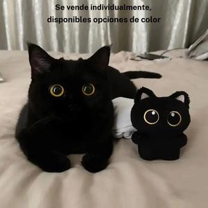 Juguete de Peluche con Diseño de Gato de Dibujos Animados, Juguete de Peluche Suave Interactivo para Gatos, Juguete para Morder para Mascotas, Juguete para la Dentición de Mascotas, Accesorios para Perros y Gatos