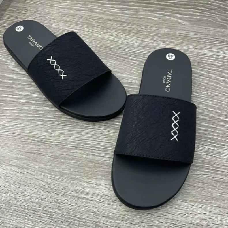 DÉP NAM KHÂU ĐẾ luxury quai da đế cao su 2 lớp khâu chắc chắn size 37 đến 43 bh 6 tháng hỗ trợ đổi size