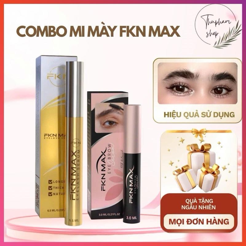 FKN COSMETIC Combo Mi Mày FKN MAX 6.5ml & Dưỡng Mi 3ml Serum Dành Cho Nam Nữ Kèm Quà Tặng Mỹ Phẩm