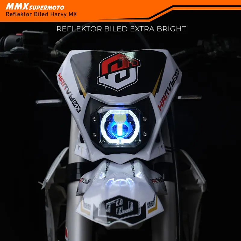Harvy MX Reflektor Twin LED PNP CRF 150 KLX BF DT WR 155 Lampu depan Extra Bright 0