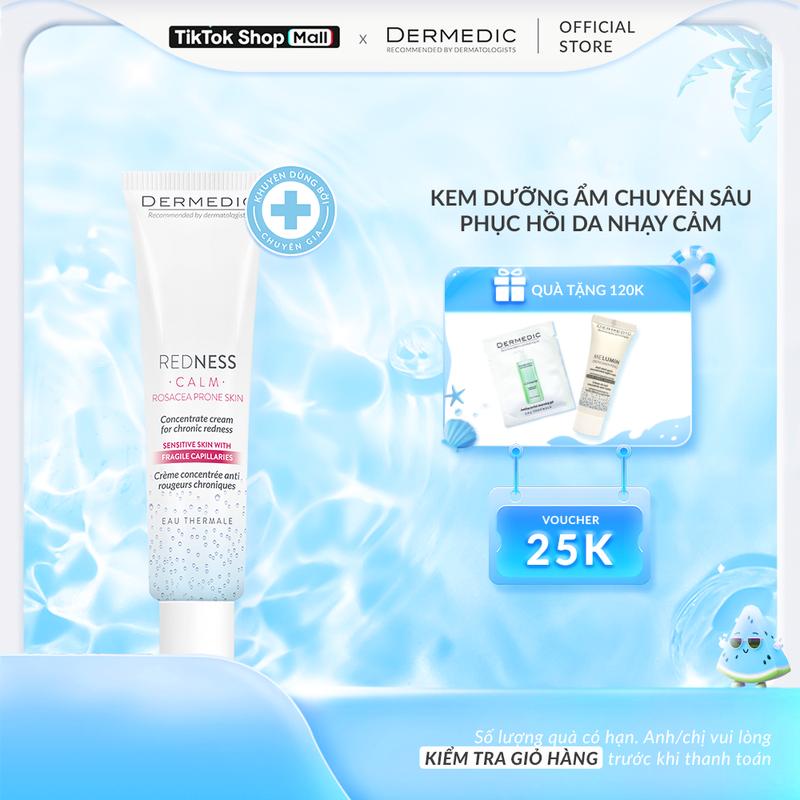 Kem Dưỡng Dermedic Phục Hồi Da Mỏng Yếu Nhạy Cảm Redness Concentrate Cream For Chronic Dermedic 40ml 1