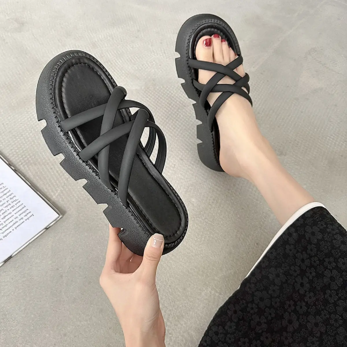 Sandal Selop Jiso Street Eva Rubber Jelly Karet wanita 902 terbaru