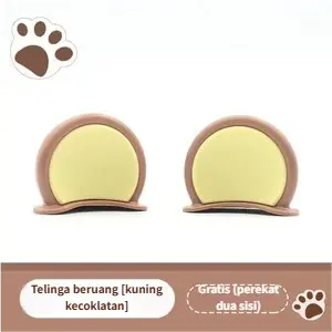 Coklat + Kuning - Telinga Beruang