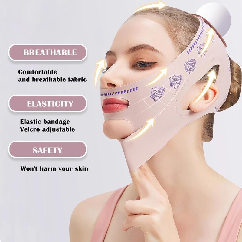 Product Introduction of SENSIOHOME V Line Face Lifting Strap for Double Chin Reduction,Face Lifting Sculpting,Adjustable Skincare Tool Sleeping Mask Strap Band for Women and Men. 11