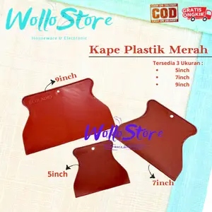 Kape Plastik Merah / PVC Scrap / Scrapper 5inch / 7inch / 9inch