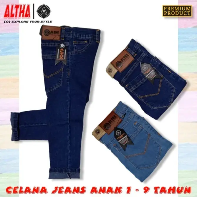CELANA JEANS PANJANG ANAK LAKI LAKI 1-9 TAHUN BRAND ALTHA || CELANA JEANS PANJANG ANAK LAKI LAKI Cotton Distro