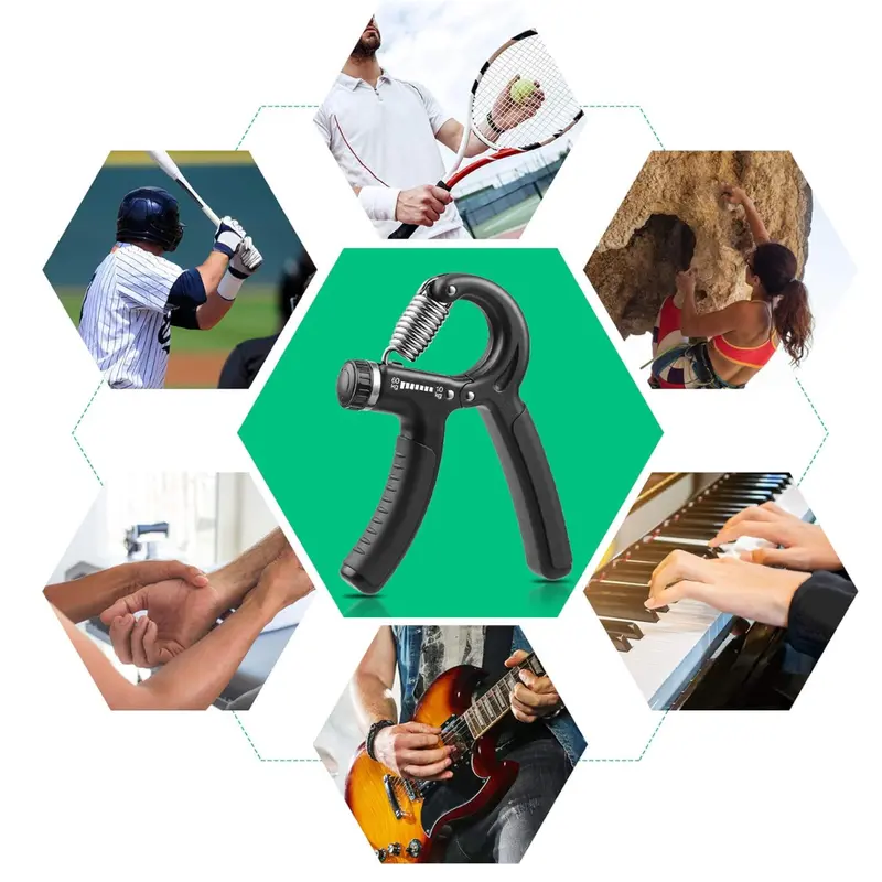 SAEID - Alat Pelatih Otot Lengan Olahraga Fitness Pembesar Otot Tangan Hand Grip 5