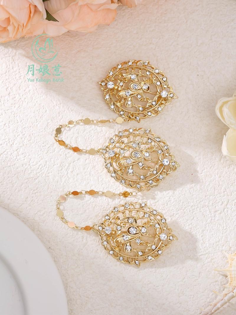 Product Introduction of ￼Peranakan Nyonya Kebaya Accessories Kerosang/Kerongsang Brooch Retro Style 15