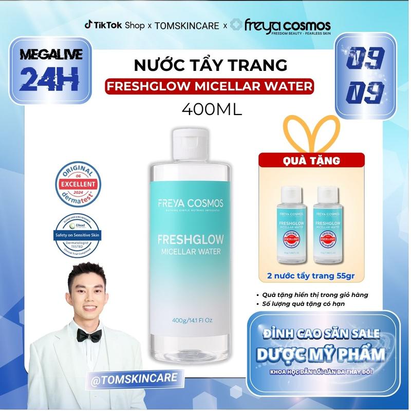 Nước Tẩy Trang Cấp Ẩm, Làm Sạch Sâu - Freya Cosmos FreshGlow Micellar Water -…