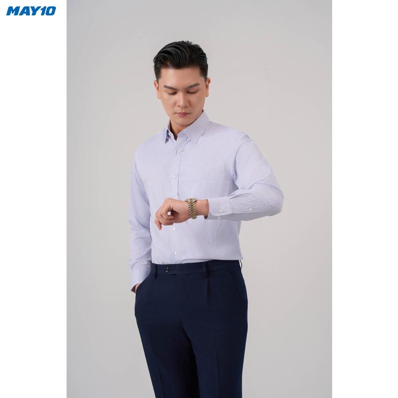  Sơ mi nam BAMBOO dài tay May 10 010123396 - #AD132 form Regular 