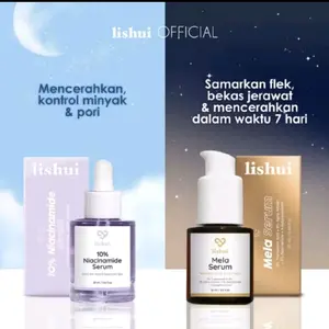 [ DAPAT 2 LISHUI SERUM ] BUNDLING MELA SERUM MALAM LISHUI SERUM NIACINAMIDE SERUM PENGHILANG FLEK HITAM DISTRIBUTOR DEPOK