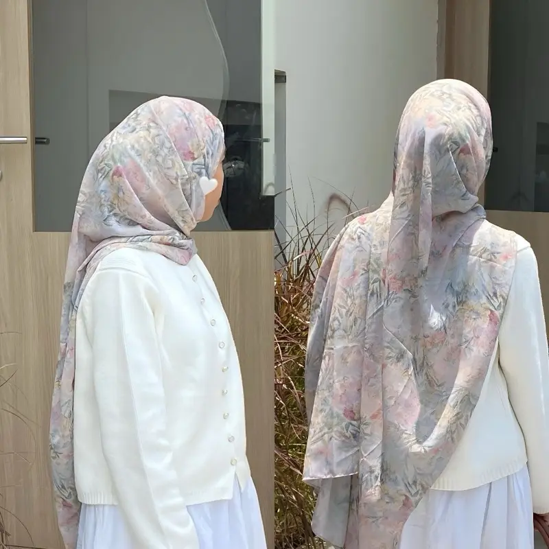 Pashmina Printed Ceruty / Printed Pashmina / Pashmina Motif Premium Muslim Jilbab