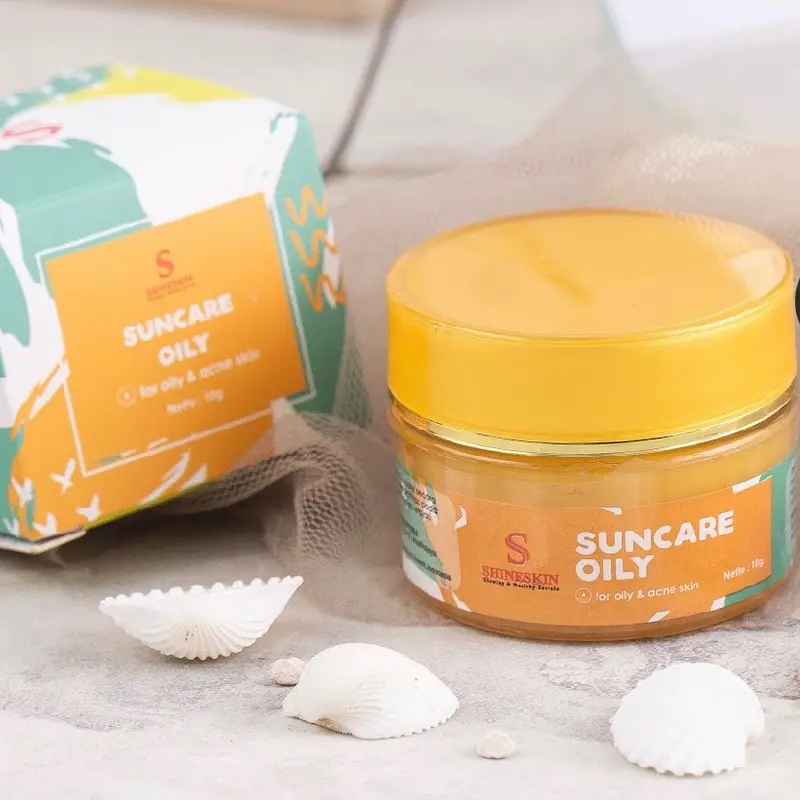 Suncare oily shineskin santishineskin sensitif skin berminyak SPF 30 0