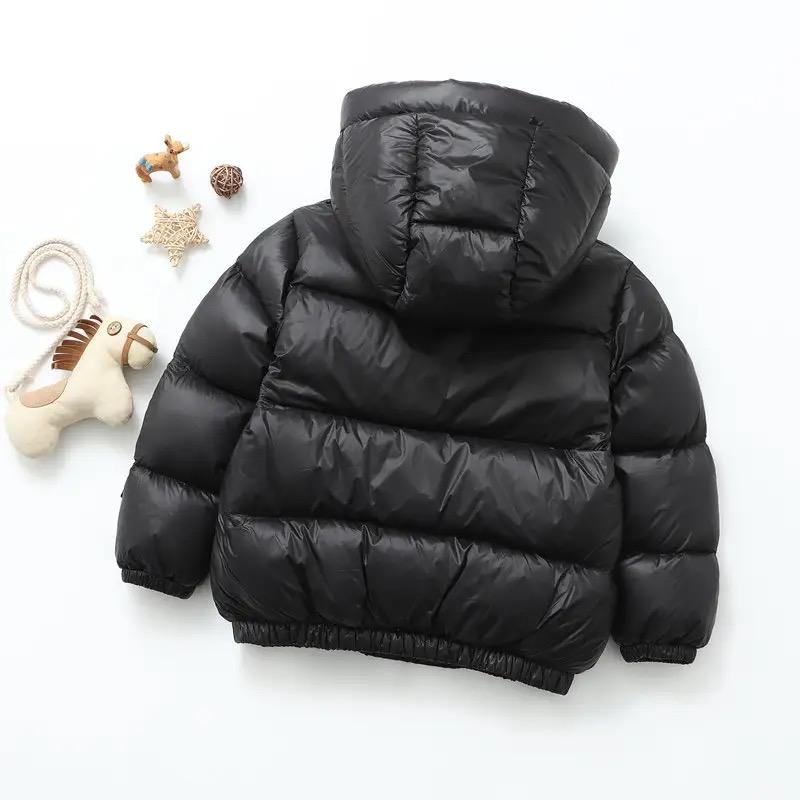 jaket puffer kids / jaket anak gelembung usia 1-12 tahun hangat untuk sianak Perempuan size l (3-4th) ziper hitam jaket & mantel Abu Biru 5