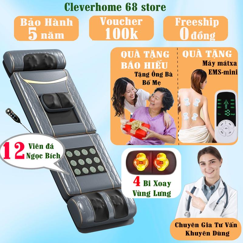 (BẢO HÀNH 7 NĂM) Đệm massage toàn thân Z120 cao cấp có bi xoay lưng, Nệm,Thảm, Ghế massage hỗ trợ giảm đau mỏi cổ vai gáy, Máy mát xa lưng chân đa năng -Qùa tặng sức khỏe cho người thân 0