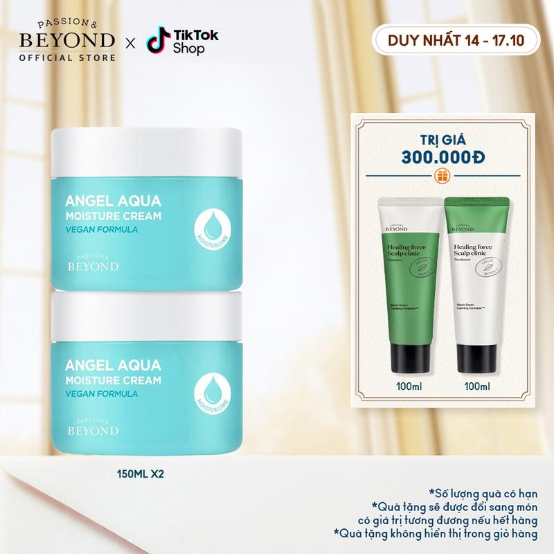 [Beyond Official] Kem dưỡng ẩm Tinh Linh Nước làm dịu Beyond Angel Aqua Moisture Cream 150ml x2 Skincare Làm Đẹp Da