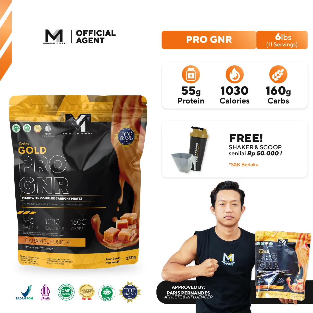 MUSCLE FIRST Pro Muscle Gnr 6lbs/2721gr - Suplemen Fitness
