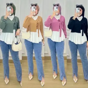 KEMEJA ATASAN BLOUSE ROMPI WANITA TERBARU CRINGKEL AIRFLOW PREMIUM BLOUSE KEKINIAN