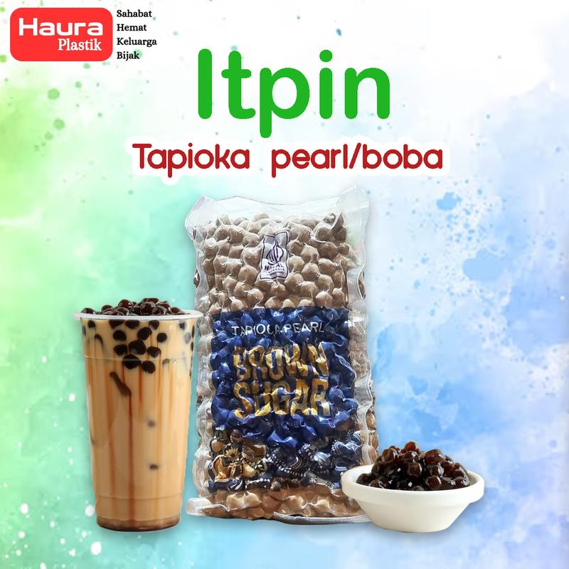 itpin bubble tea tapioka pearl / boba brown sugar 1 kg Bola Minuman 0