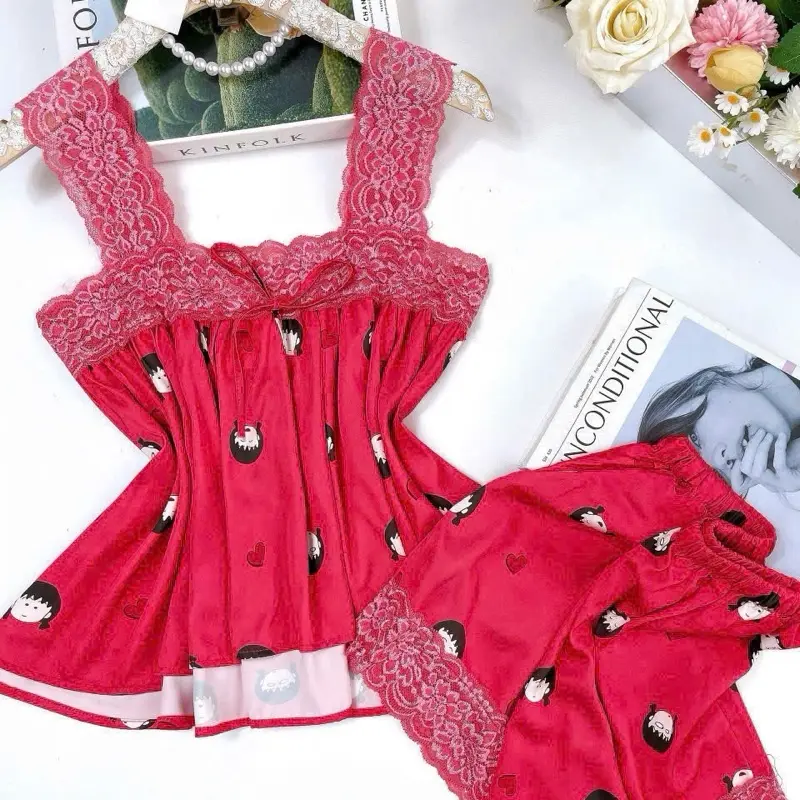 SÉC ĐỒ REN TAY CÁNH TIÊN VẢI GẤM XƯỚC IN HOẠ TIẾT 40-75kg CHO NỮ! | BigBuy360 - bigbuy360.vn