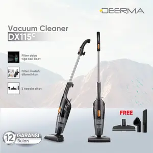 【COD】NEW Deerma DX115C 15kPa Portable Handheld 2in1 Silent Vacuum Cleaner Home Penyedot Debu Mesin Membersihkan Vacum Listrik Kabel