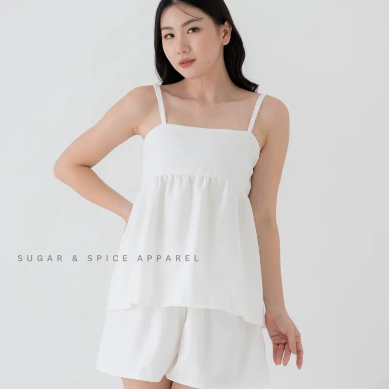 Jisora Set -- Sugar and Spice Apparel | One Set Wanita Kekinian | Setelan Wanita Kekinian | Setelan Wanita Linen | One Set Linen 1