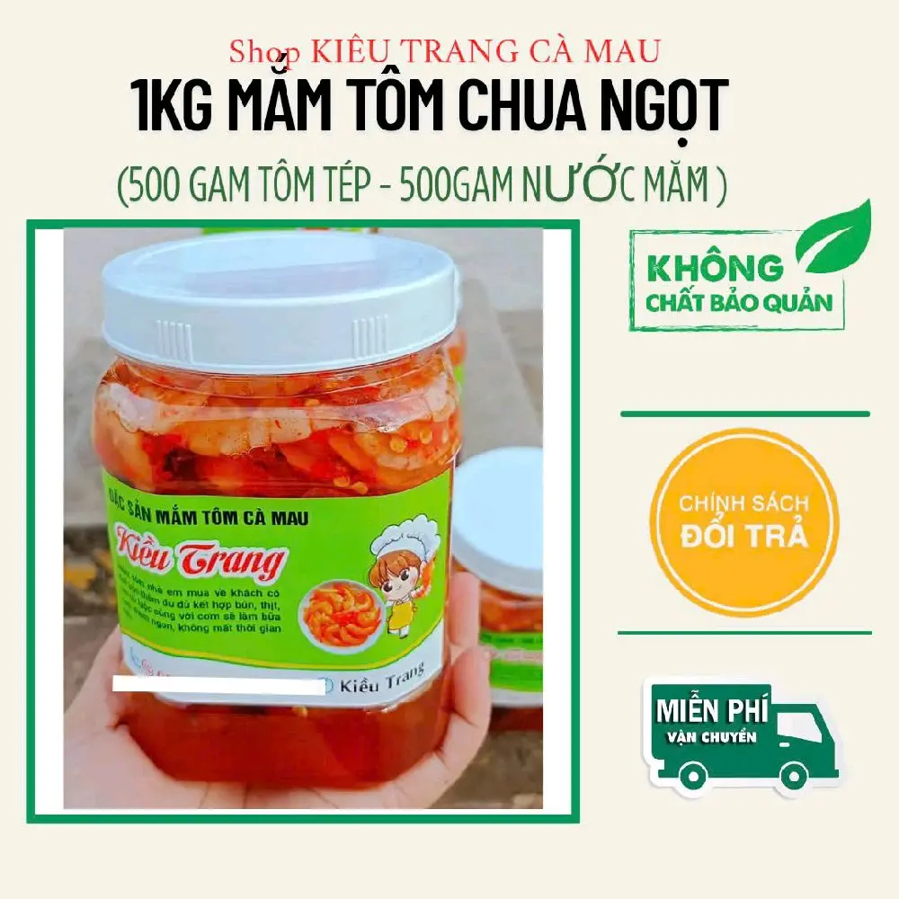 MẮM TÔM CHUA NGỌT CÀ MAU(nhà làm keo 1kg)